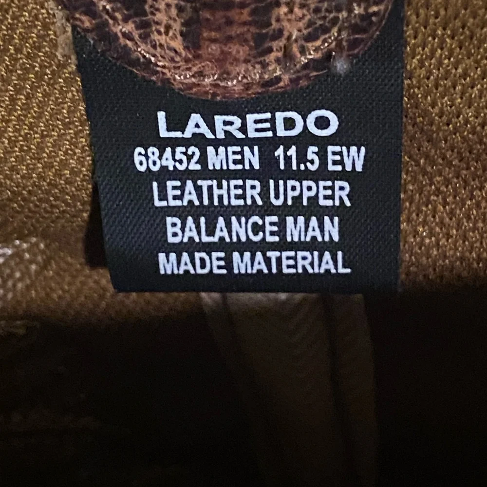 MEN’S LAREDO BOOTS - Picture 6 of 6